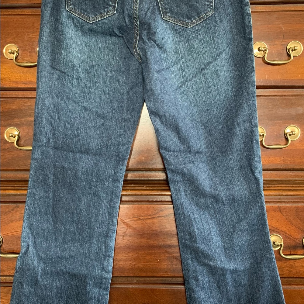 LANDS’ END ORIGINAL FIT DARK WASH JEANS - Picture 4 of 7